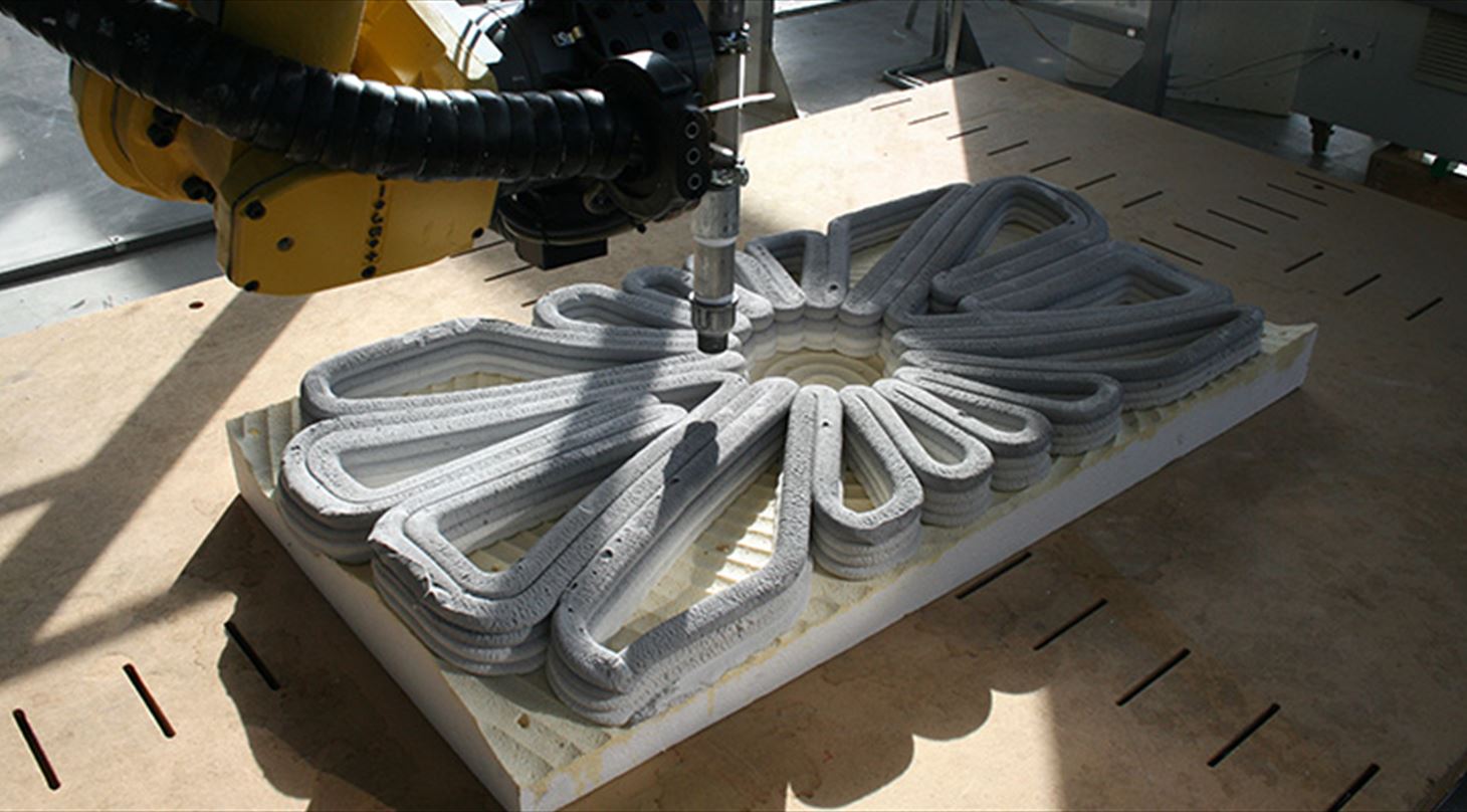 3D betonprinteren i arbejde